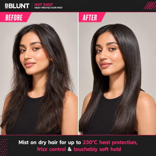 BBLUNT Heat Protectant Spray for Hair - Thermal Shield & Frizz Control, 150ml