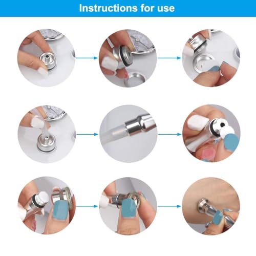 Diamond Microdermabrasion Kit with 6 Tips for Facial Skin Exfoliation