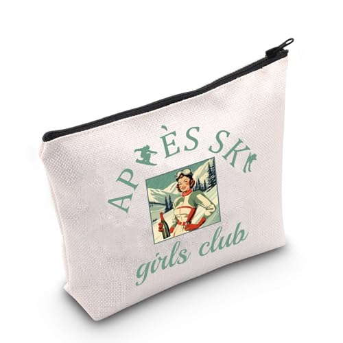 WCGXKO B-apres Ski Vintage Makeup Bag for Winter Sports Lovers