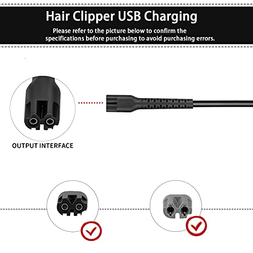 USB Replacement Charging Cord for Wahl Clippers, Finale & Vanish Shavers