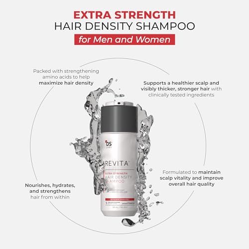 DS Labs Revita Extra Strength Shampoo, 205mL ? Scalp First Cleanse for Fuller, Thicker Looking Hair, Lightweight Hydration, Sulfate Free, Color Safe, For Men & Women