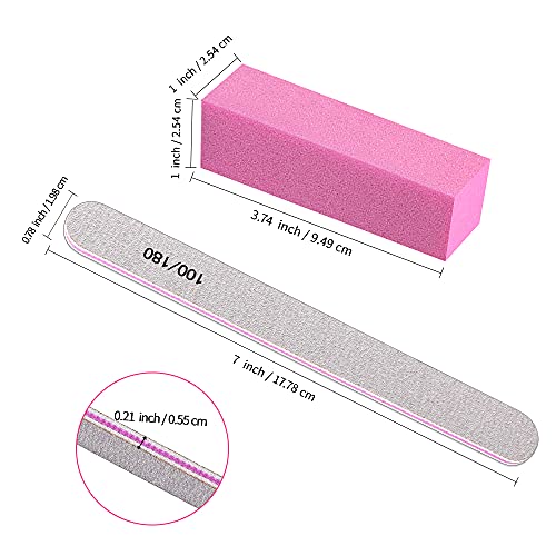 TsMADDTs 12PCS Nail File and Buffer Set for Manicure