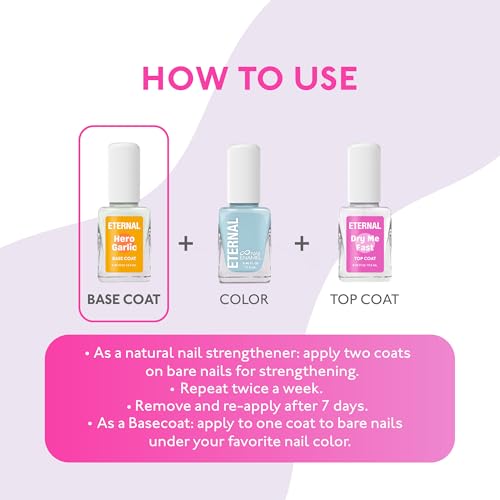 Eternal Garlic Nail Strengthener & Strengthening Base Coat Treatment