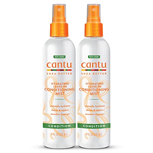Cantu Leave-In Conditioning Mist with Shea Butter, 8 fl oz (Pack of 2)