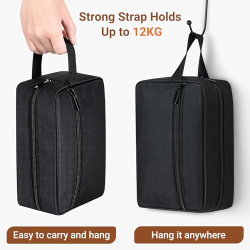 Elviros Travel Toiletry Bag - Lightweight Hanging Dopp Kit for Men & Women
