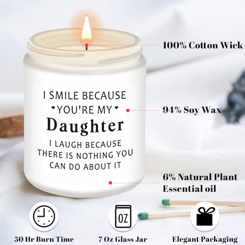 Lavender Scented Candle for Daughter | Heartfelt Gift from Mom & Dad