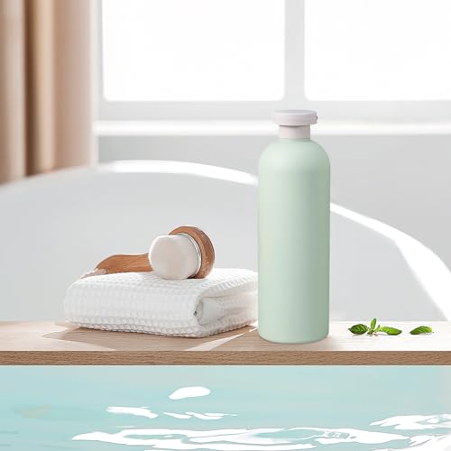 Refillable Travel Shampoo Bottles 13.5 oz - Leak-proof Blue & Green