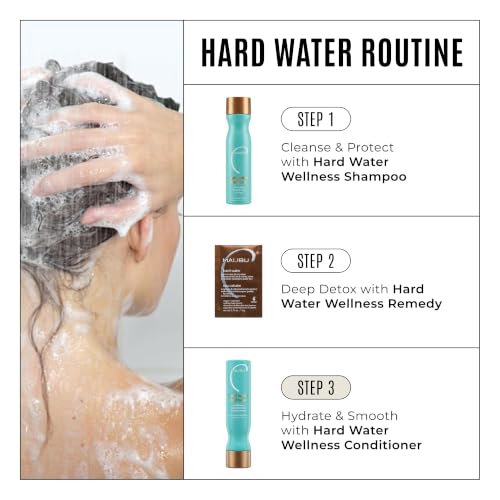 Malibu C Hard Water Wellness Hair Conditioner 9 oz Sulfate-Free Moisturizing & Shine Protecting