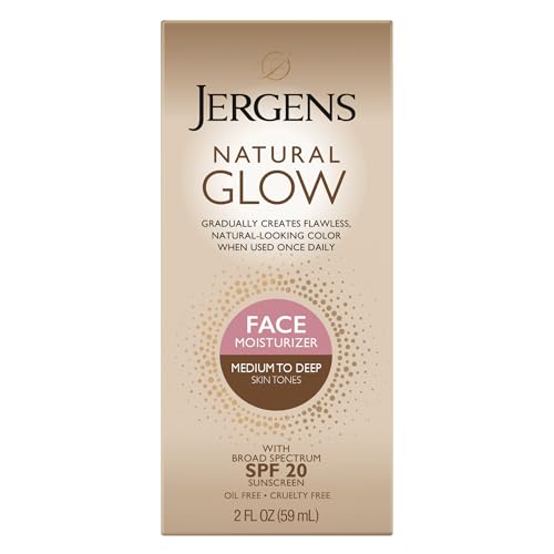 Jergens Natural Glow Self Tanner with SPF 20 for Face - 2 oz