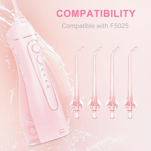 Water Flosser Replacement Tips for Nicwell Oralfree FC159 F5025 - Pack of 4