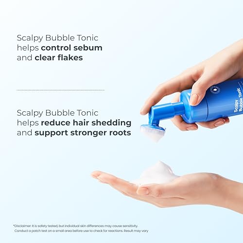 Seapuri Scalpy Bubble Tonic, Minty Scalp Treatment for Thinning Hair, 3.38oz