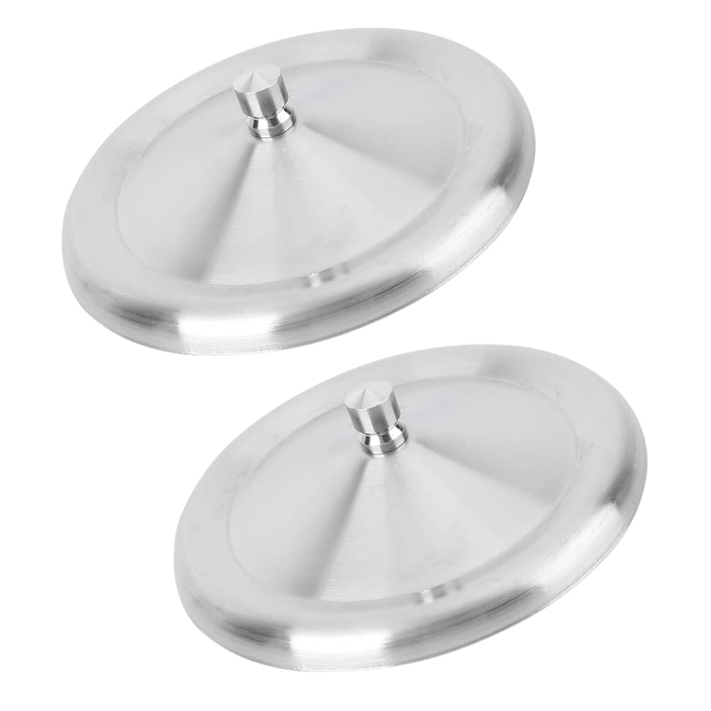 Cabilock Stainless Steel Cup Lid 3.3 Inch Round Cover for Coffee Tea Mugs Portable Water Cup Cover Dust and Heat Protection