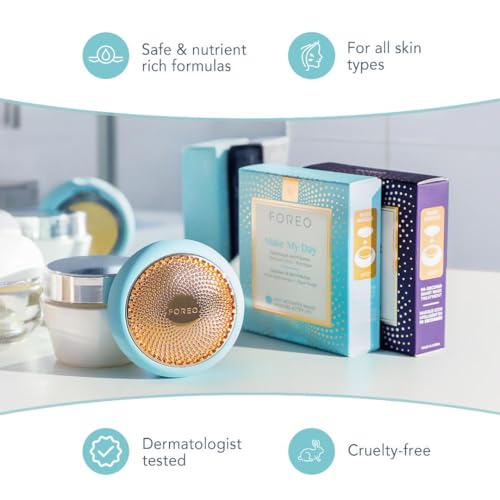 FOREO Make My Day UFO Activated Facial Mask - 7 Pack for Hydration & Pollution Protection