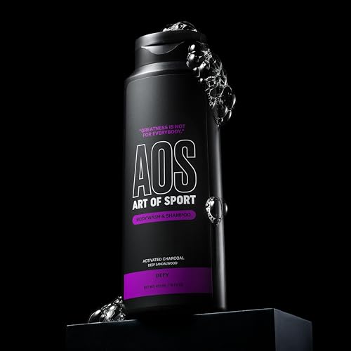 Art of Sport 2-in-1 Body Wash & Shampoo - Charcoal & Sandalwood, 16 fl oz