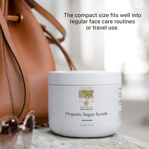 Organic Sugar Scrub with Shea Butter & Jojoba Oil – 4 oz