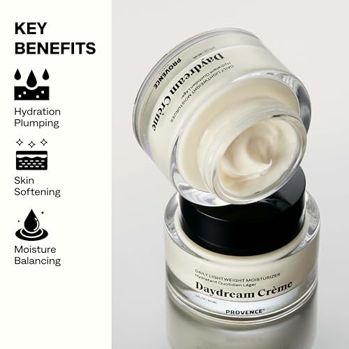 Provence Beauty Daydream Crème - Lightweight Hydrating Face Moisturizer with Ashwagandha & Vegan Collagen - 2 fl oz