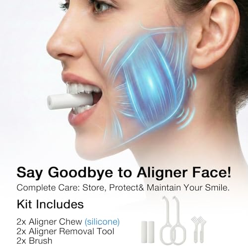 HEMILAB 2-Pack Slim Aligner Case with Vent Holes & Silicone Liner