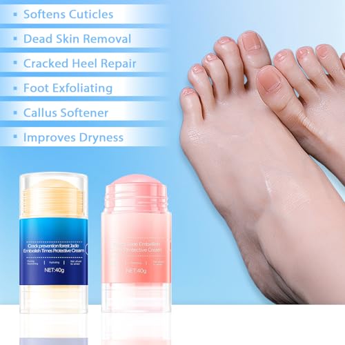 XICOFISS Pink & Blue Foot Crack Prevention Stick Set - Moisturizing & Repair Foot Balm