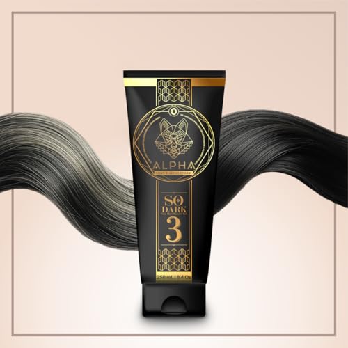 Ouro Alpha So Dark Gray Hair Gel - Natural Black Cover & Styling 8.45oz