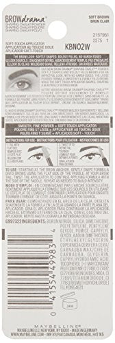 Maybelline Brow Drama Shaping Chalk Powder - Soft Brown, 0.04 oz