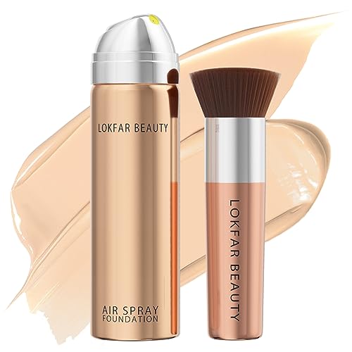 TOSOUATOP Airbrush Foundation Set 2.36oz - Full Coverage, Nude 02#
