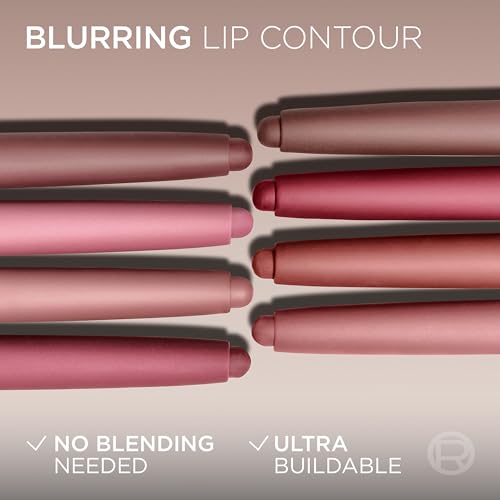 L'Oreal Paris Blurfiller Lip Liner, Lightweight, Buildable, and Sculpting Lip Pencil, Line, Define, and Contour for Fuller-Looking Lips, Nude Espresso, 0.21 oz