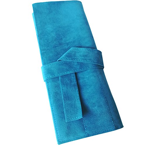 Microfiber Hairdressing Scissor Pouch Roll Up Bag with 10 Pockets for Stylists & Barbers