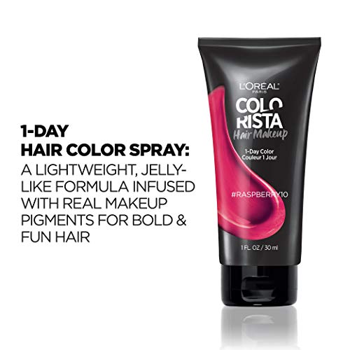 L'Oreal Paris Hair Makeup Raspberry 10 - Temporary Hair Color, 1 Fl Oz (Pack of 1)