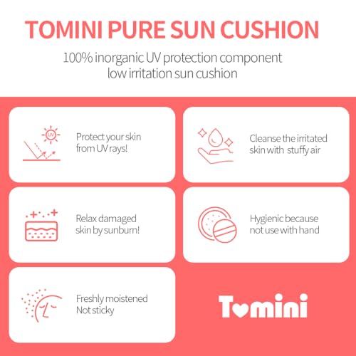 Tomini Pure Sun Cushion - Deep Pink, Hypoallergenic & Calming