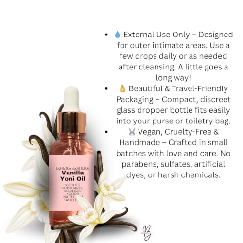 Vanilla Yoni Oil - Natural Feminine Care Oil for pH Balance & Comfort