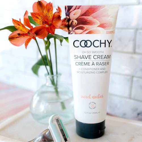 Coochy Sweet Nectar Shaving Cream 12.5 oz – Intimate Shave Conditioner & Moisturizer