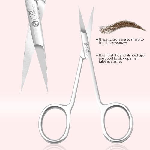 ROUSE Modern Professional Stainless Steel Cuticle Scissors for Manicure & Pedicure