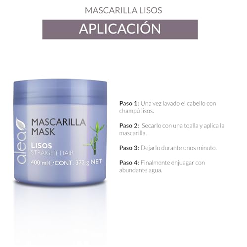 Alea Straight Hair Mask with Natural Keratin & Bamboo Extract - 400ml