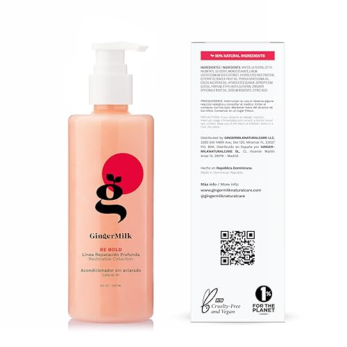 Be Bold Ginger Milk Intensive Repair Shampoo - 8 Fl Oz for Dry & Damaged Hair