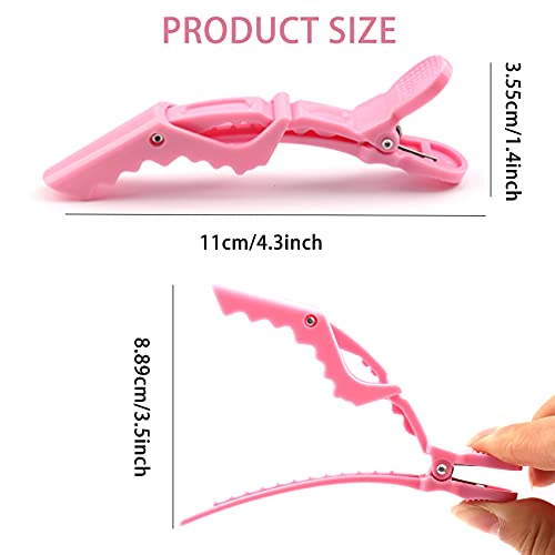 Pastel Color 38 Pcs Hair Clip & Comb Set - Butterfly & Croc Clips