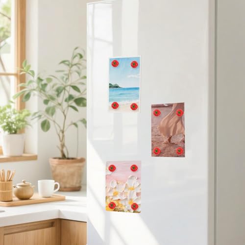 12-Pack Cute 3D Tomato Fridge Magnets - Durable & Fun Decor