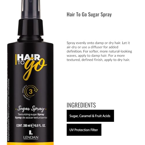 Lendan Hair Texturizing Spray with UV Protection - Salt-Free Wave Enhancer, 200ml