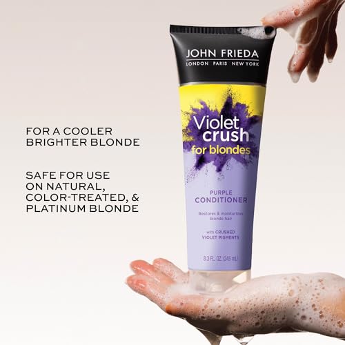 John Frieda Violet Crush Purple Conditioner for Blonde Hair - 8.3 Oz