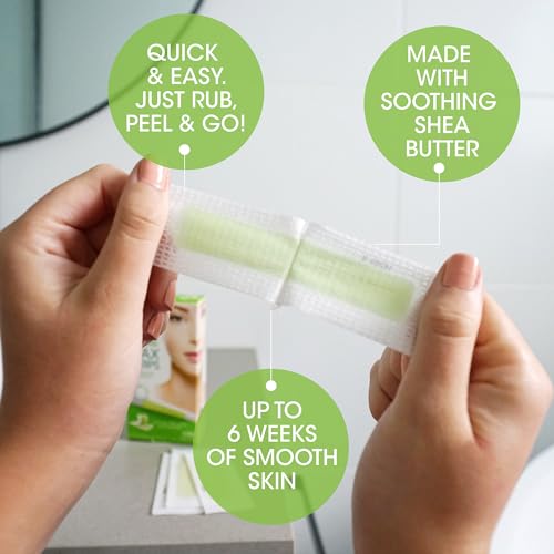 Nad's Facial Wax Strips - Hypoallergenic, Fragrance-Free, 48 Count