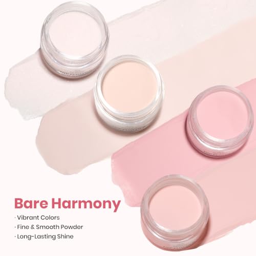 Beetles Bare Harmony Dip Nail Powder Set - 4 Colors for Elegant Nails