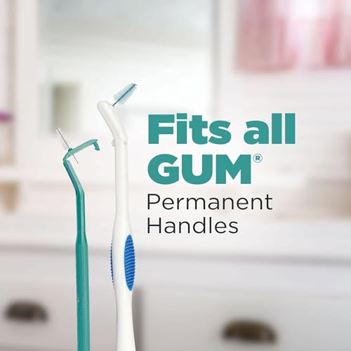 GUM Proxabrush Go-Betweens Moderate Refills 8 Count Pack of 6 – Interdental Dental Brush Refill