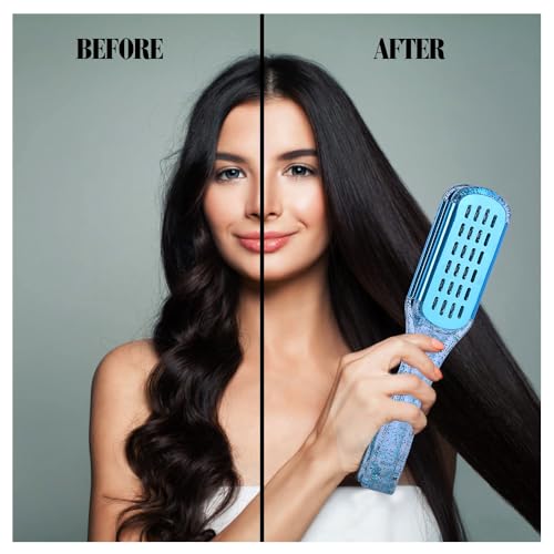 STYLANCE Double Sided Boar Bristle Clamp Hair Straightening Brush Set