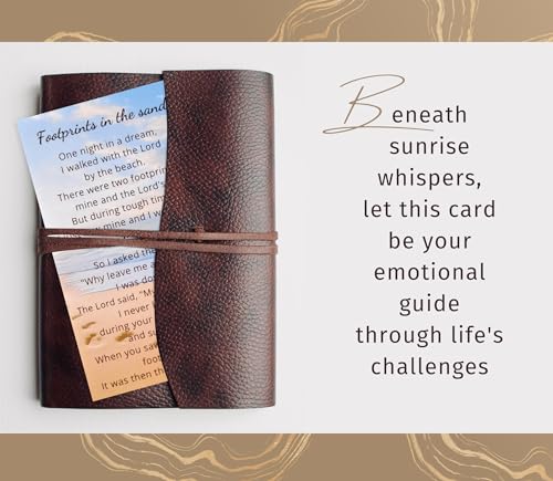 Footprints Prayer Card Set - Inspirational 25-Pack for Reflection