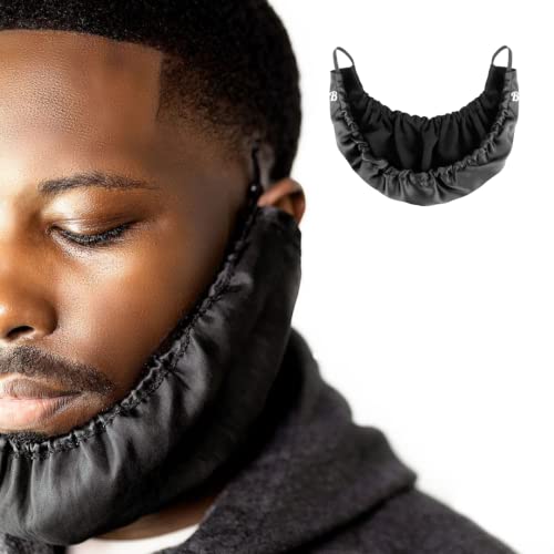 Satin Beard Bonnet for Sleeping - Adjustable Beard Protector & Conditioner