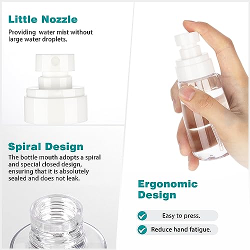 GIVITASOT 1oz Travel Spray Bottles - Refillable Fine Mist Set of 3