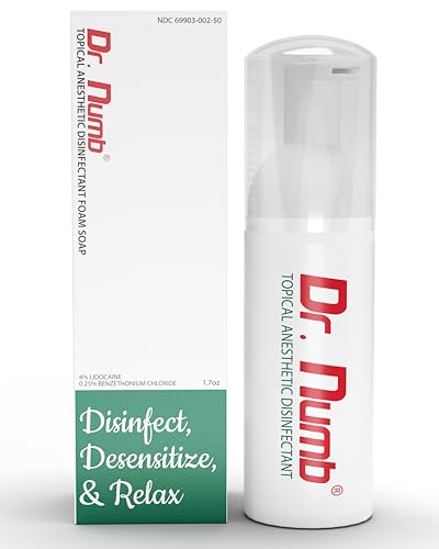 Dr. Numb 4% Lidocaine Foam Soap - Fast-Acting Pain Relief, 1.7 oz