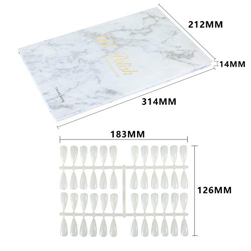 160 Nail Color Display Book with 240 Tips - A04 for Nail Art