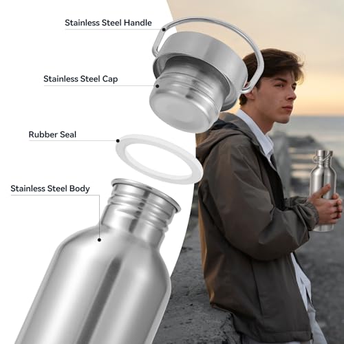 Volhoply 32oz Stainless Steel Reusable Water Bottle - Eco-Friendly & BPA Free