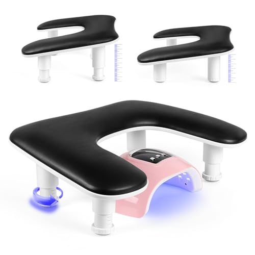 LIONVISON Adjustable U-Shaped Nail Arm Rest - Ergonomic Manicure Hand Stand