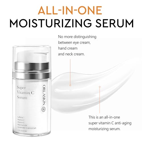 ORLASKIN 20% Vitamin C Face Serum for Anti-Aging, Dark Spots & Wrinkles